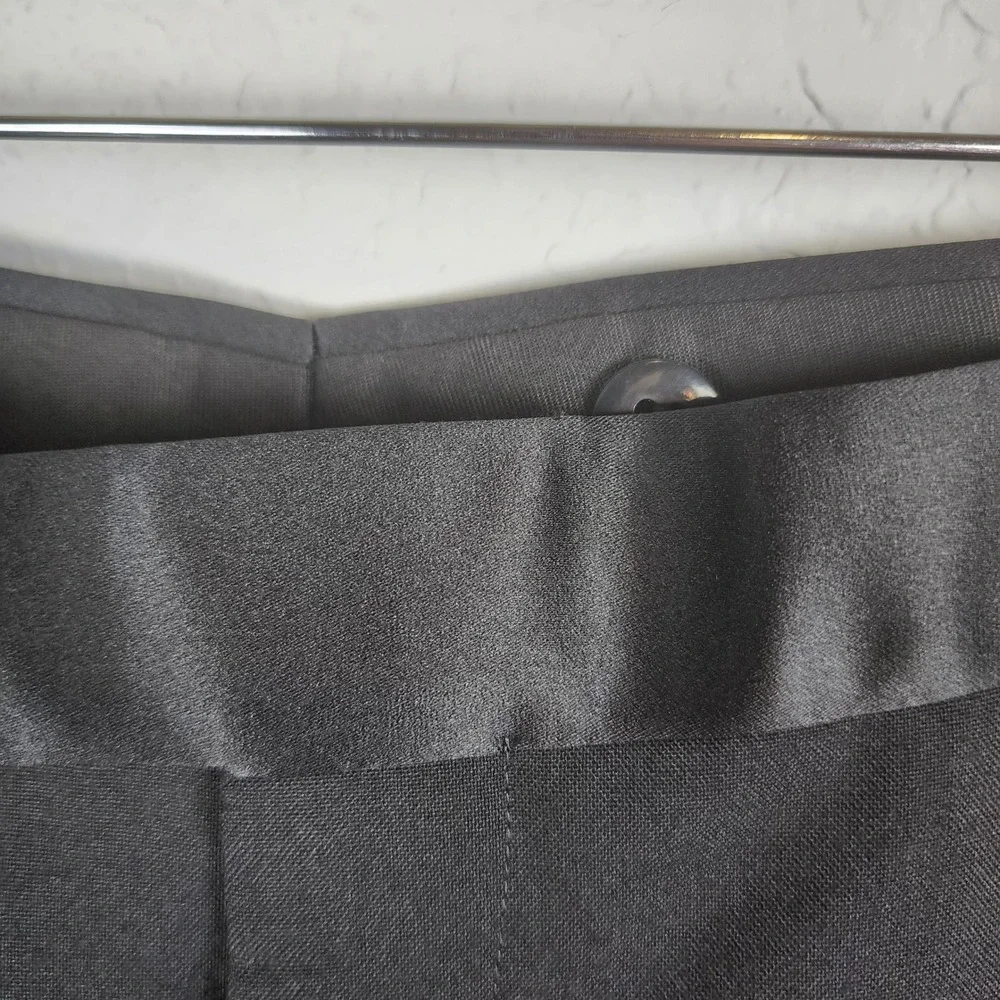 Tallia Uomo Mens Tuxedo Suit 40R 32W Black‎ Worsted Wool Formal Wedding Occasion